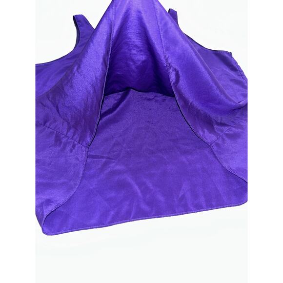 Christian Dior Tank Top Women Size S Casual Vintage Purple - Picture 6 of 8